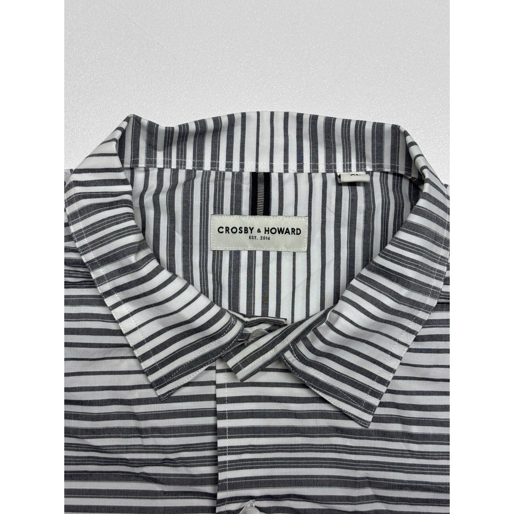 New Mens Shirt Short Sleeve Button Up Crosby And Howard Shirt XL Stretch Fabric - Picture 3 of 7